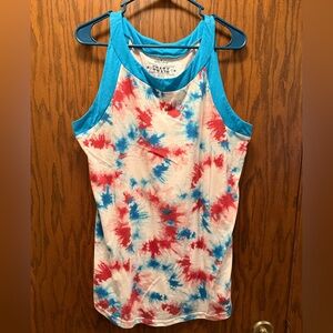 Tie-Dye Patriotic Tank Top-New Without Tags